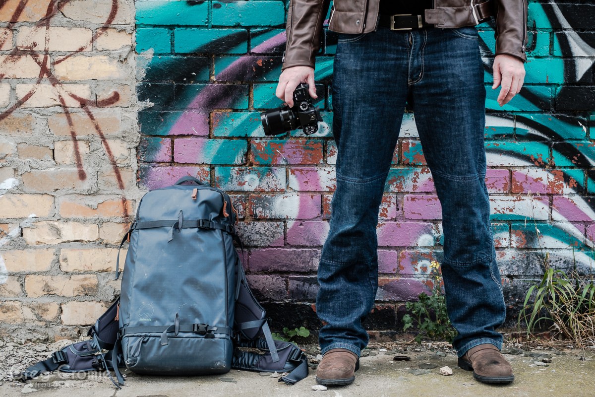 Photographing bags with the ORP and the Fujifilm X Series. Greg